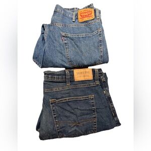 Levi's Men's Denim Jeans in Classic Blue Size 40x32 Set of 2